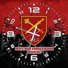 Купить Годинник ОК Південь (червоно-чорний стилізований) в интернет-магазине Каптерка в Киеве и Украине